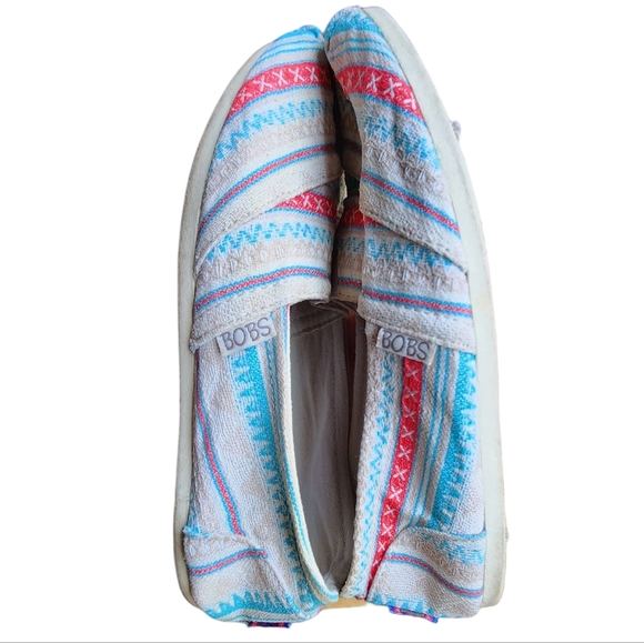 Bobs Skechers Plush Lil Fox Aztec Canvas Slip On Shoe, Size 6 - Picture 8 of 11